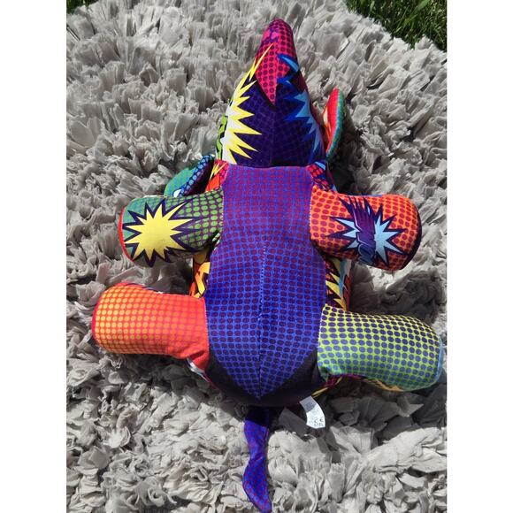 Pop Art Soft 16" Plush Elephant Mammoth Cartoon Wham Colorful Stuffed Animal POW - Picture 10 of 11